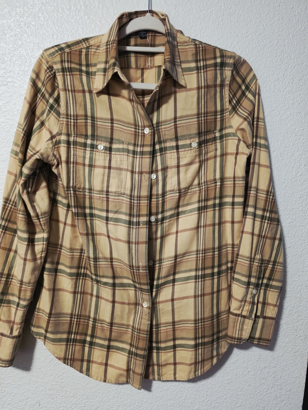 Ralph Lauren Plaid Button-Down in Beige, Olive & Brown